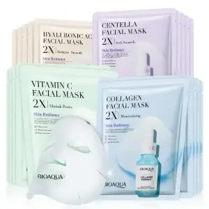 10pcs Collagen Face Masks Moisturizing Refreshing