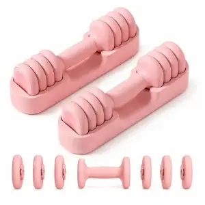 4-in-1 Adjustable Dumbbells Set Quick-Adjust